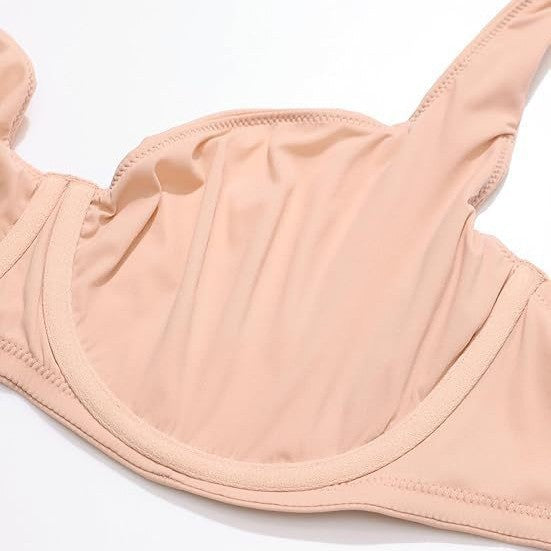 Plus Size Smooth Underwire Demi Balconette Bra - B-F Cups