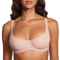 Plus Size Smooth Underwire Demi Balconette Bra - B-F Cups