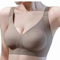 Seamless Plus Size Bra with Semi-Fixed Cups – B, C, D Cups