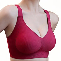 Seamless Plus Size Bra with Semi-Fixed Cups – B, C, D Cups