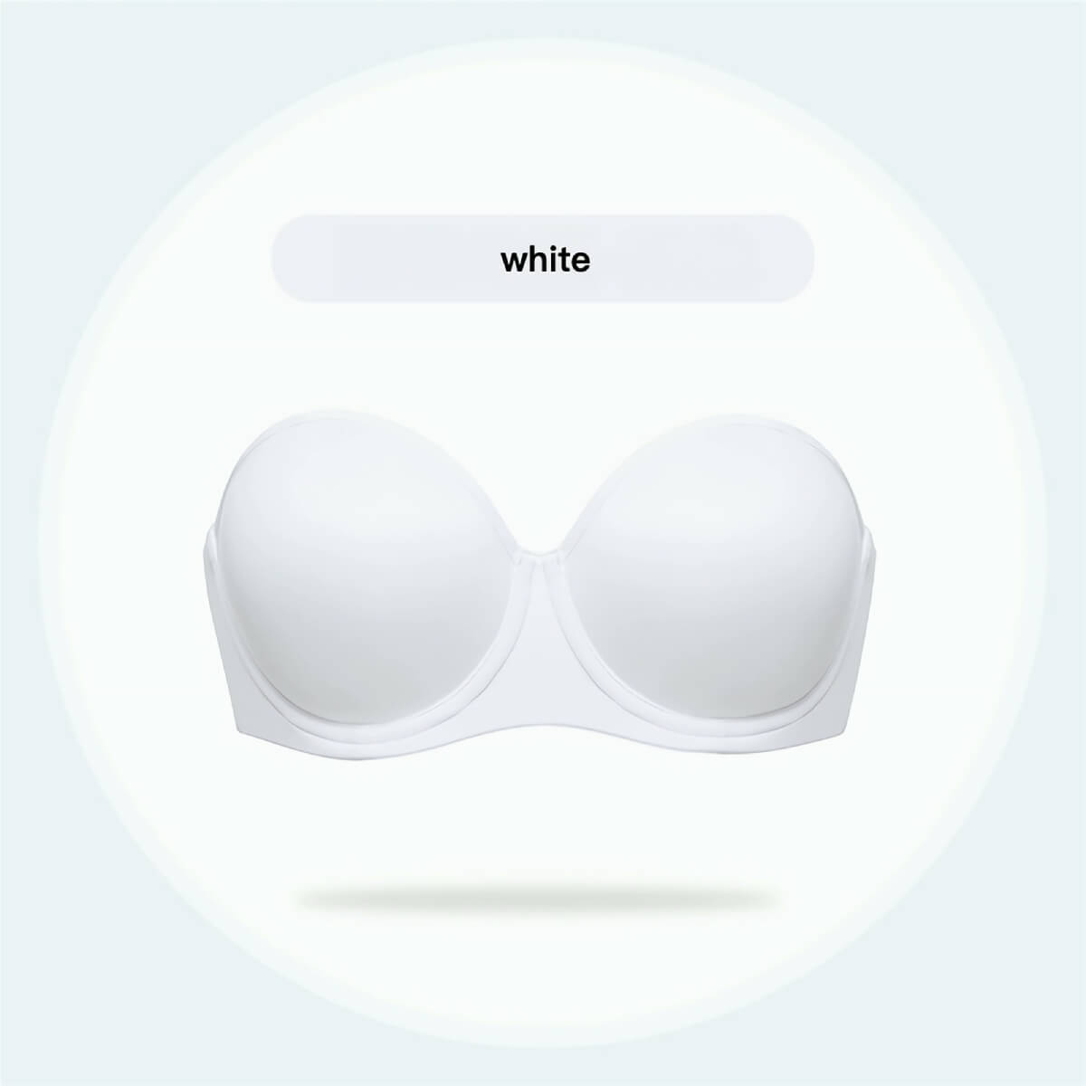 Seamless Strapless Bra for Big Busts with Secure Silicone Trim & Underwire
