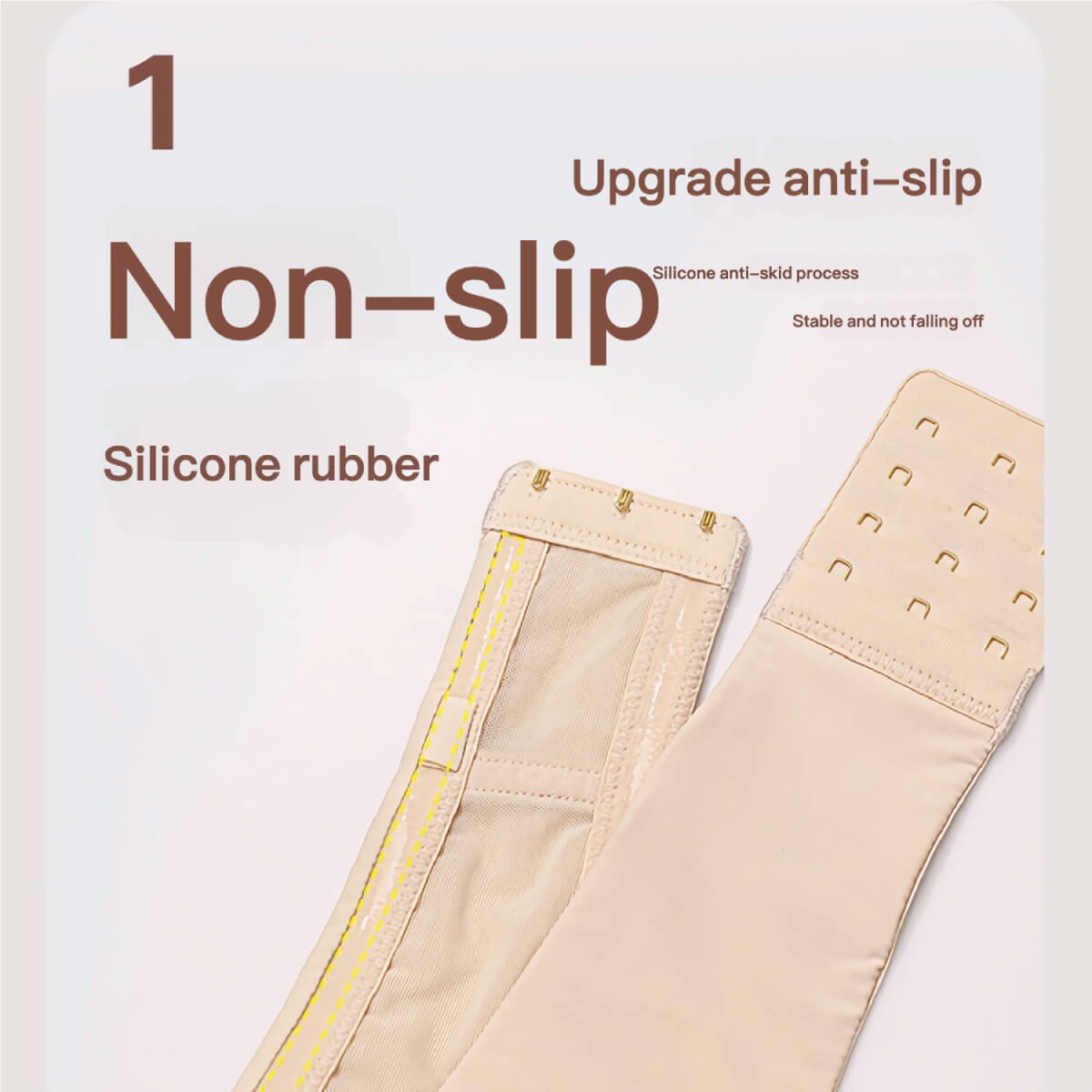 Seamless Strapless Bra for Big Busts with Secure Silicone Trim & Underwire