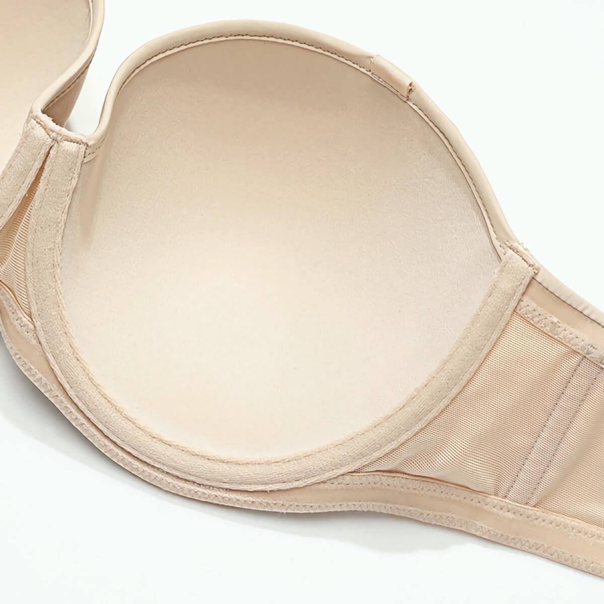 Seamless Strapless Bra for Big Busts with Secure Silicone Trim & Underwire