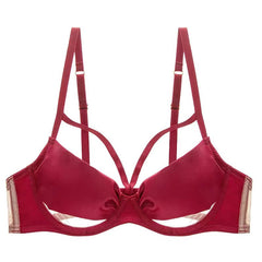 Sexy Lace Glossy Comfortable Push Up Bra C D E Cup