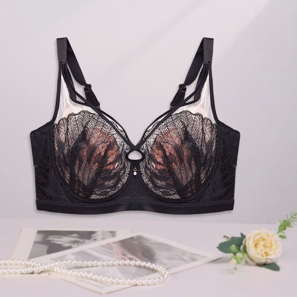 Summer Free Black Lace E Cup Bra