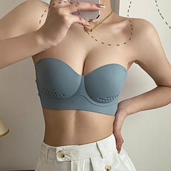 Ultra-Thin Latex 3D Strapless Push-Up Bra (B-D Cup)
