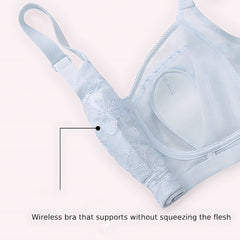 Ultra Thin Summer Wireless Lace Bra for Reducing Bra Size