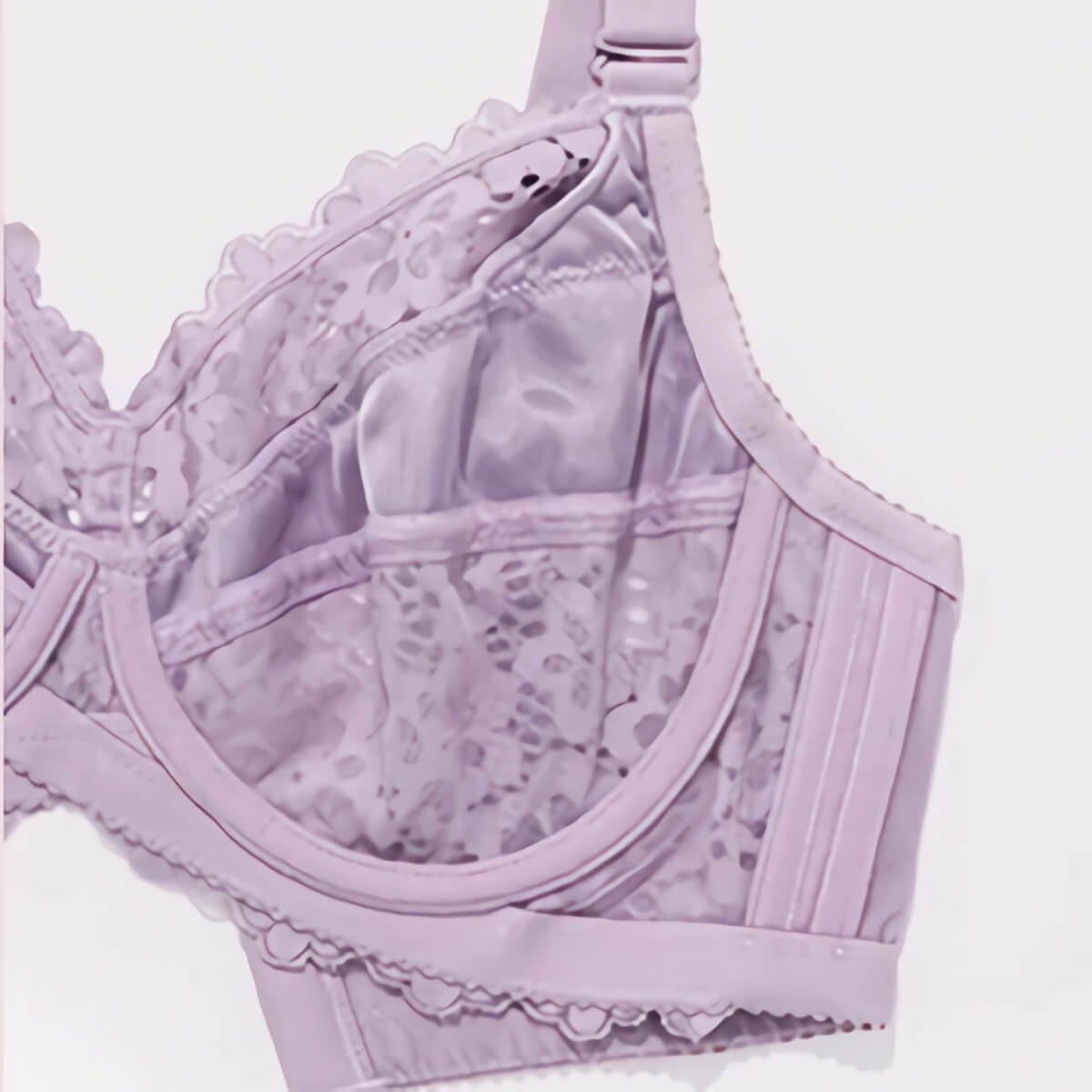 Frosty Lavender, 38E) Susa 7814 Women's Latina Floral Lace Non-Padded  Non-Wired Soft Bra on OnBuy