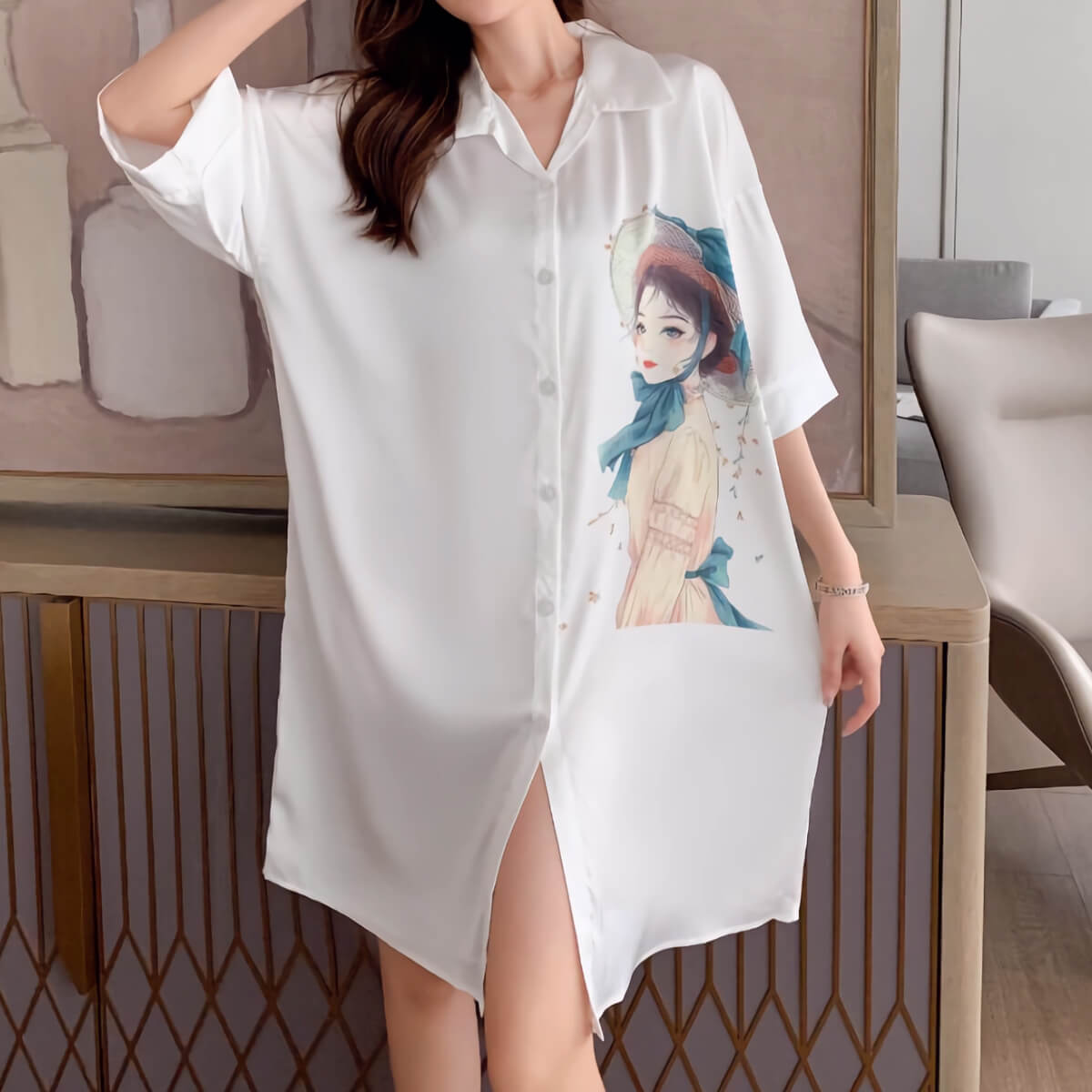 Women’s Satin Plus Size Sexy Nightgowns