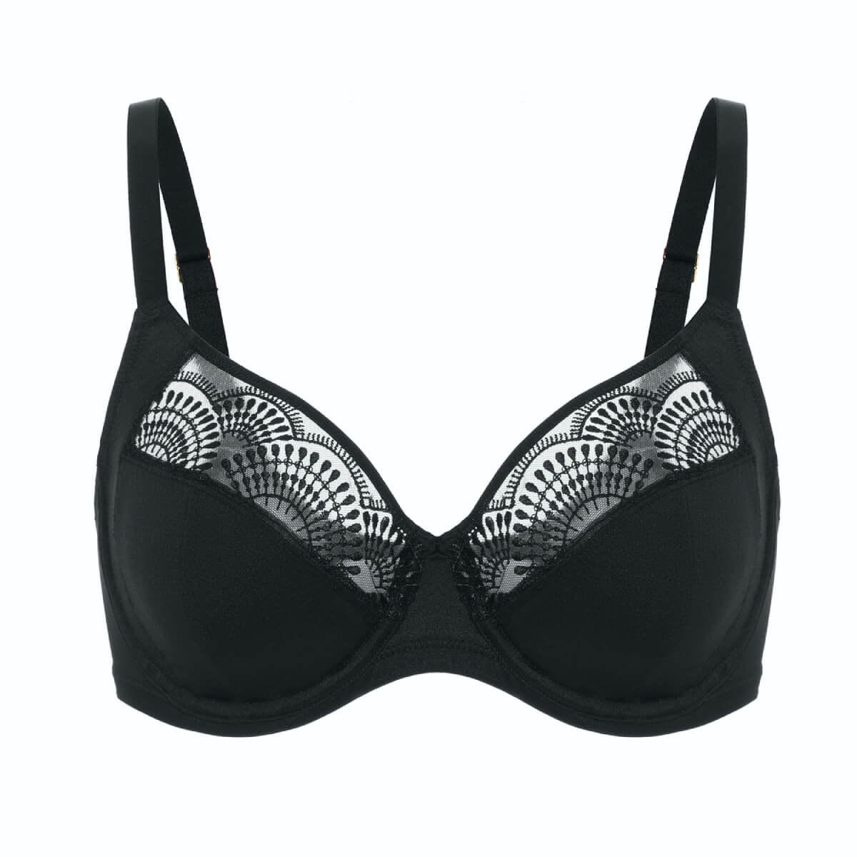 Women's Sheer Sexy Lace Full Cup Minimizer Bra