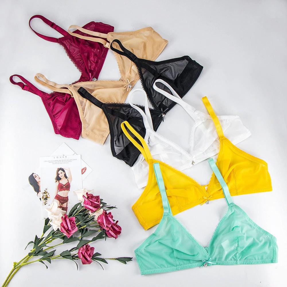Ultra Thin Transparent Bra Brief Sets, See Bra Underwear