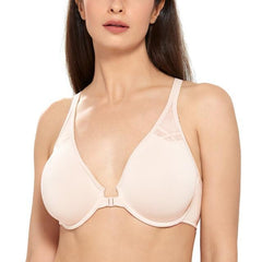 Front Close Racerback Bra For Large Bust - Okay Trendy