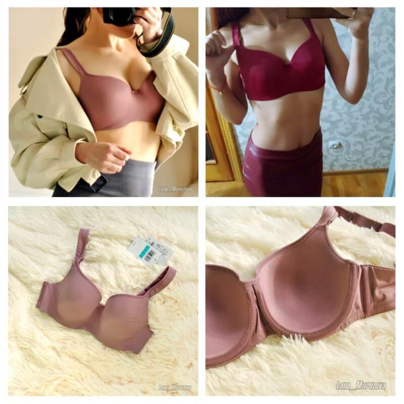 Buy 2PCS Fashion Deep Cup Bra, Lace Push Up Wireless Bra For Women Plus  Size Full Coverage Seamless Bras (Color : C, Size : Large) at