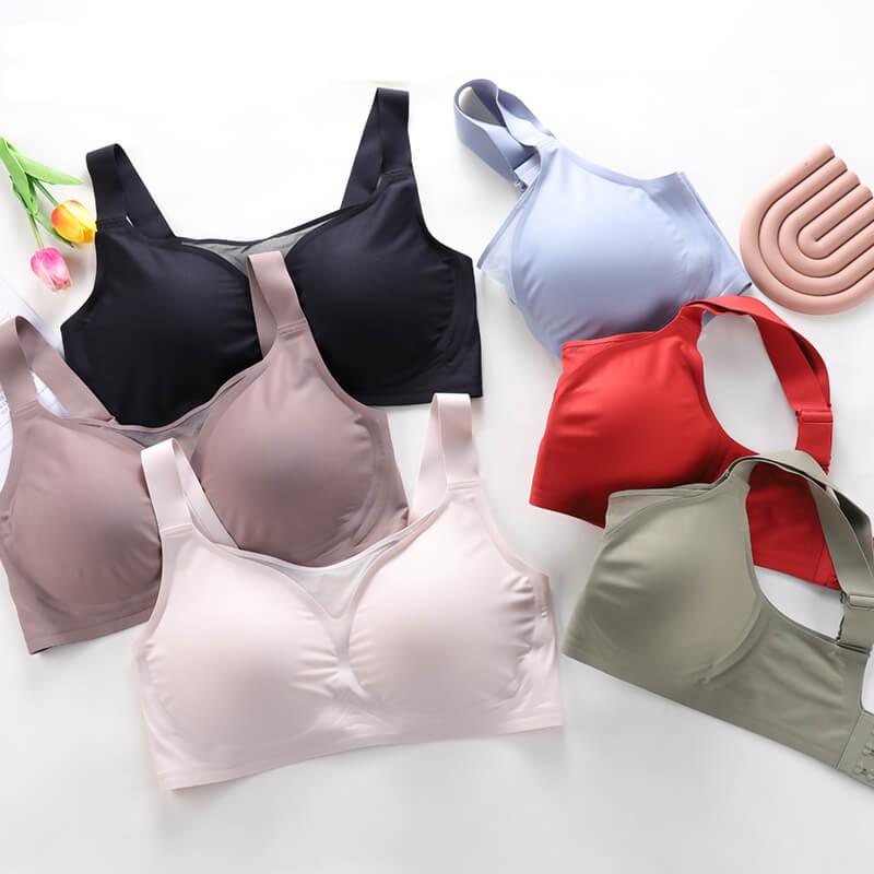 Zonghan Sleep Bras, Thin Soft Comfy Daily Bras, Seamless Leisure Bras for  Women, A to D Cup, Bralette Wireless Demi Cups Back Smoothing Bra Lace Edge  