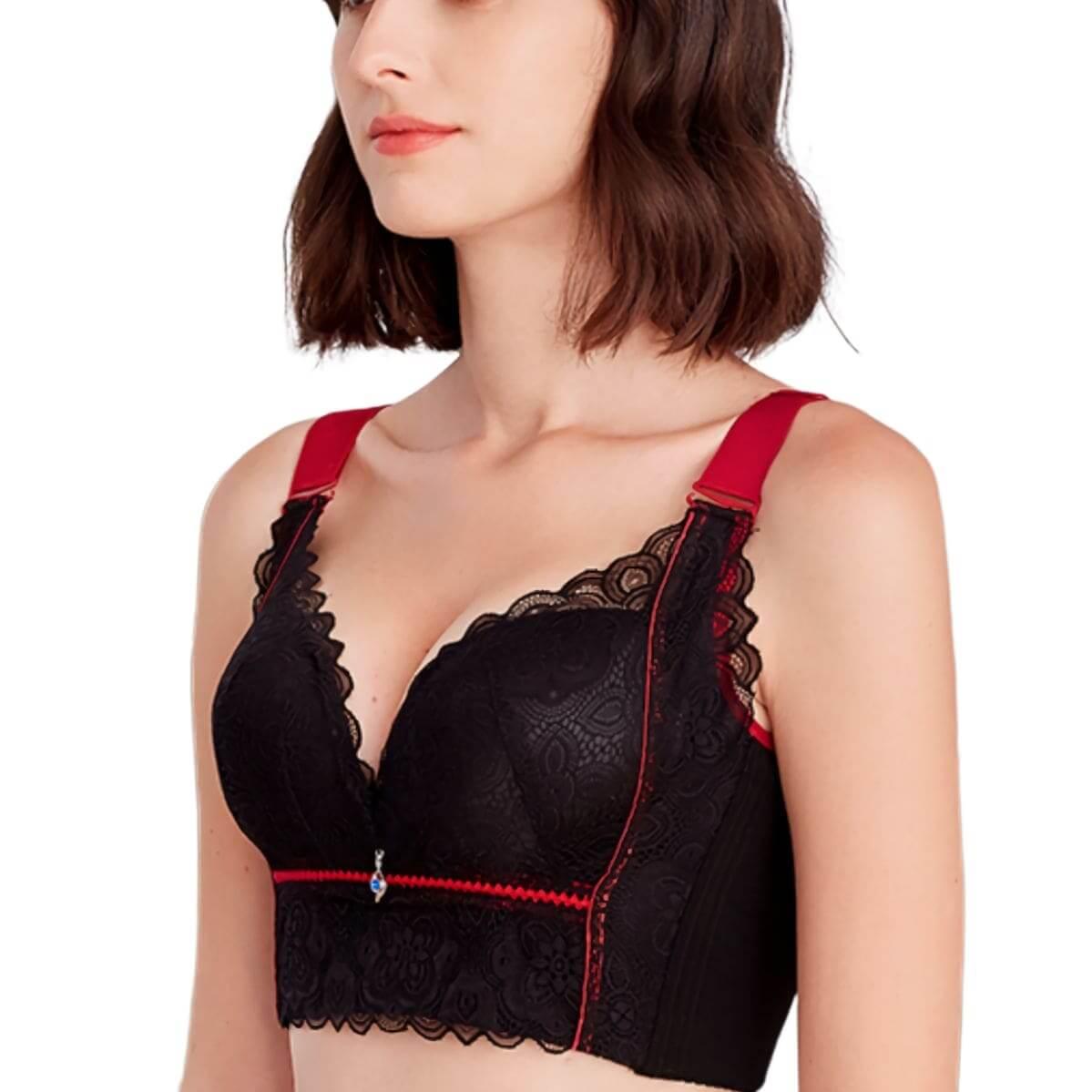 Kmart Co-ordinated Lace Longline Push Up Bra-Midnt Ink Size: 12D, Price  History & Comparison