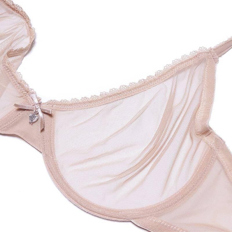 Women's Thin Transparent Lace Bra Set- Comfortable Bras for Women B,90E :  : Everything Else