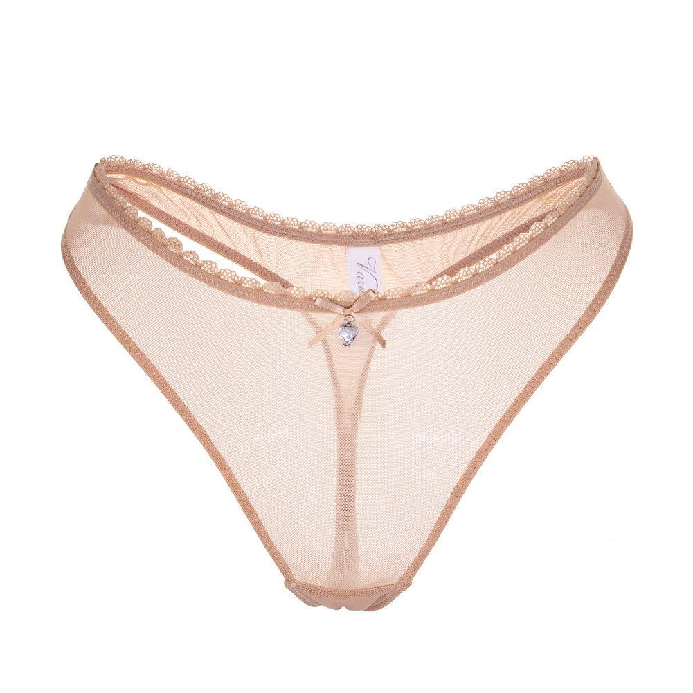 Women Sheer Panties Brief Ultrathin Lace Underwear See Through