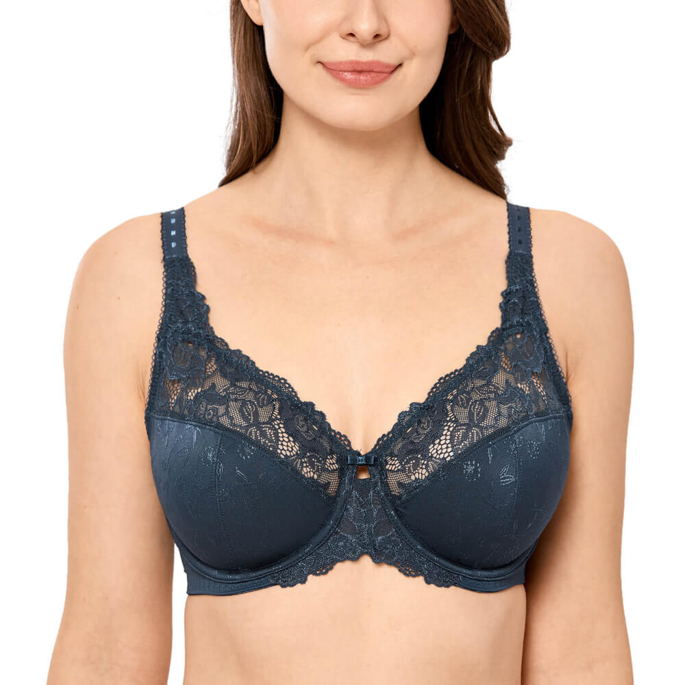 Womens Plus Size Bras Minimizer Underwire Full Coverage Unlined Seamless  Cup Light Oatmeal 46C