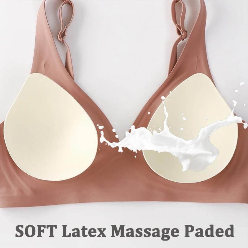 Latex Seamless bra Comforable Bras for women Push up Underwear Without Wire  Free Plus size Lingere
