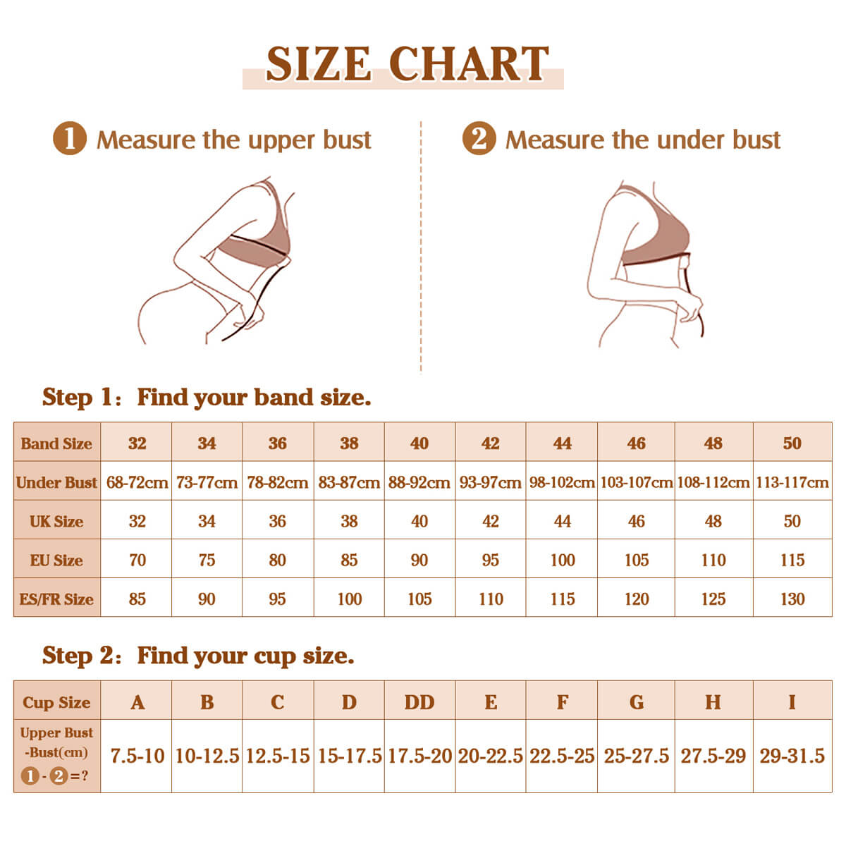 Download 229 X - Bra Sister Size Chart Us PNG Image with No