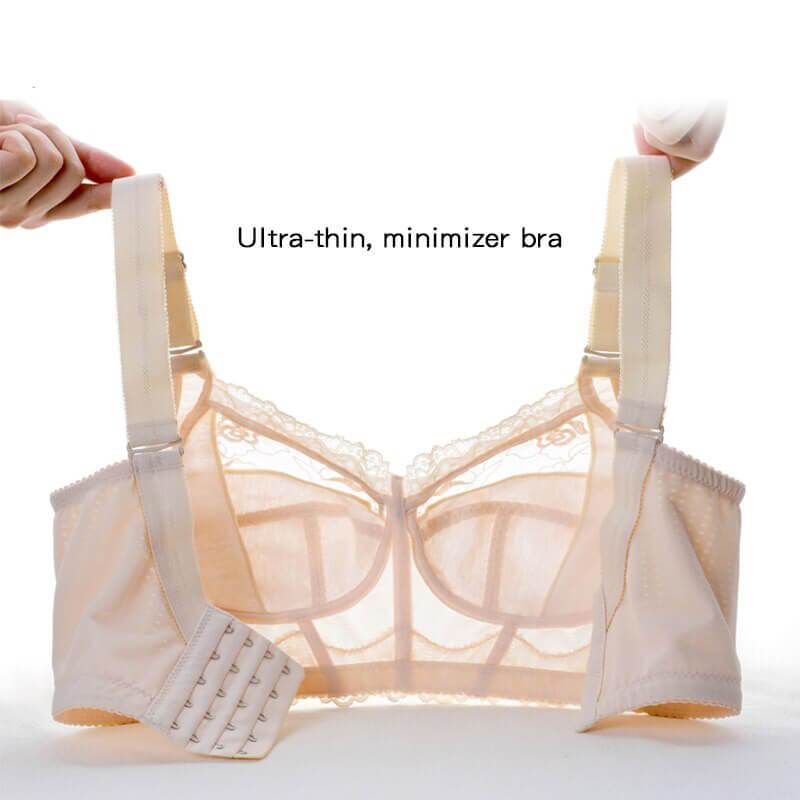 Ultra Thin Wireless Minimizer Bra For Heavy Breast - Okay Trendy