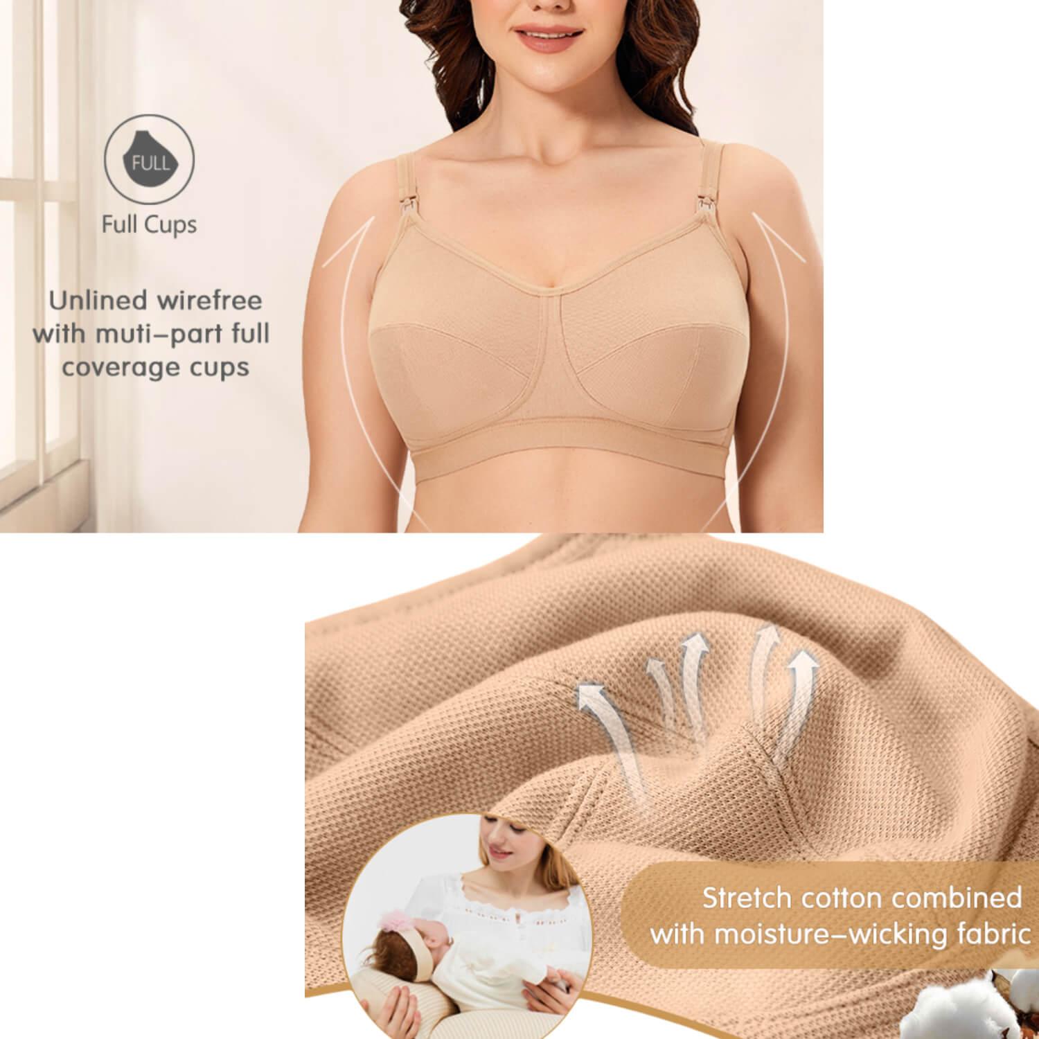 Promotion Clearance New Arrival Maternity nursing bra Cotton Breastfeeding  bra for Pregnant women Pregnancy Breast Feeding Underwear Clothing gray 85B  