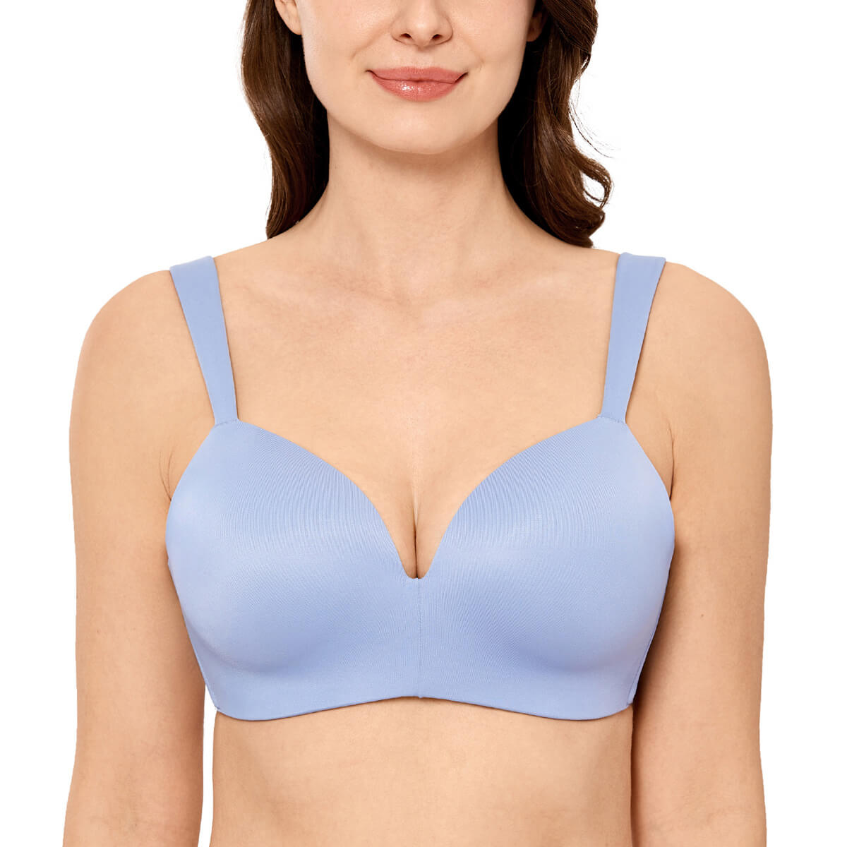 FIGLEAVES Smoothing Sweetheart Full Cup T-Shirt Bra Brown Café 36E