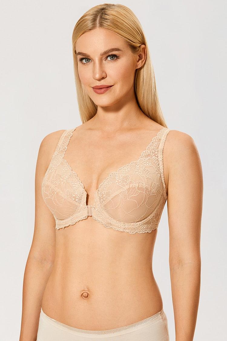 Push Up Front Clasp Bra for Heavy Breast